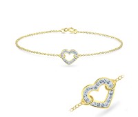 Heart Shape with Ferrido Bracelet BRS-175-GP